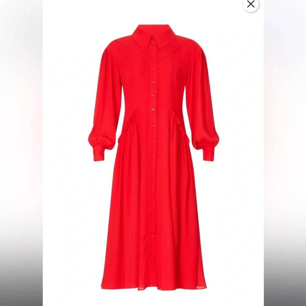 Saunders Collective Flowing Button Front Dress, RTR - Picture 5 of 13